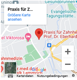 Zahnarzt in Hofgeismar - Google-Anfahrt